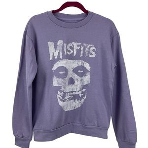 Misfits Purple Crew Neck Sweatshirt Size XS New with Tags